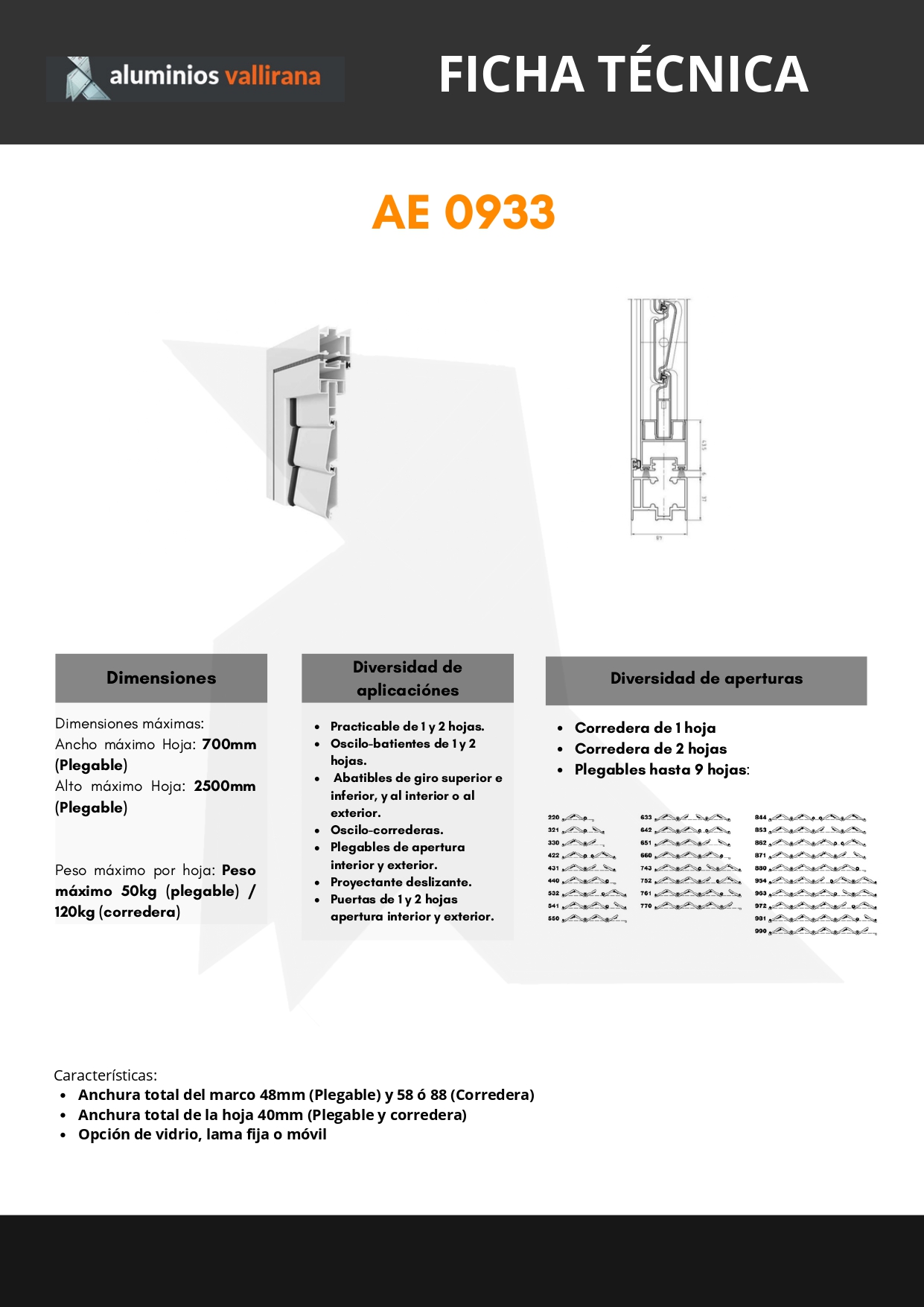 Ficha técnica AE 0933